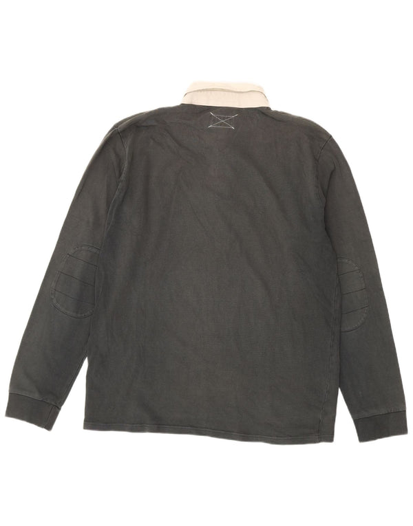 WOOLRICH Tricou polo rugby cu mânecă lungă, bumbac verde XL