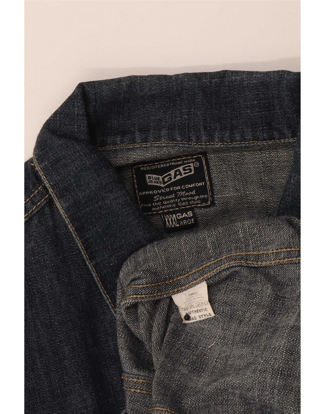 Jachetă de blugi pentru bărbați Gas UK 46 3XL Bumbac bleumarin