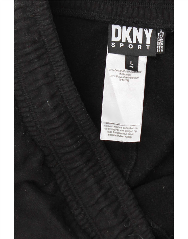 Dkny Pantaloni de trening pentru bărbați Joggeri mari, negru, bumbac