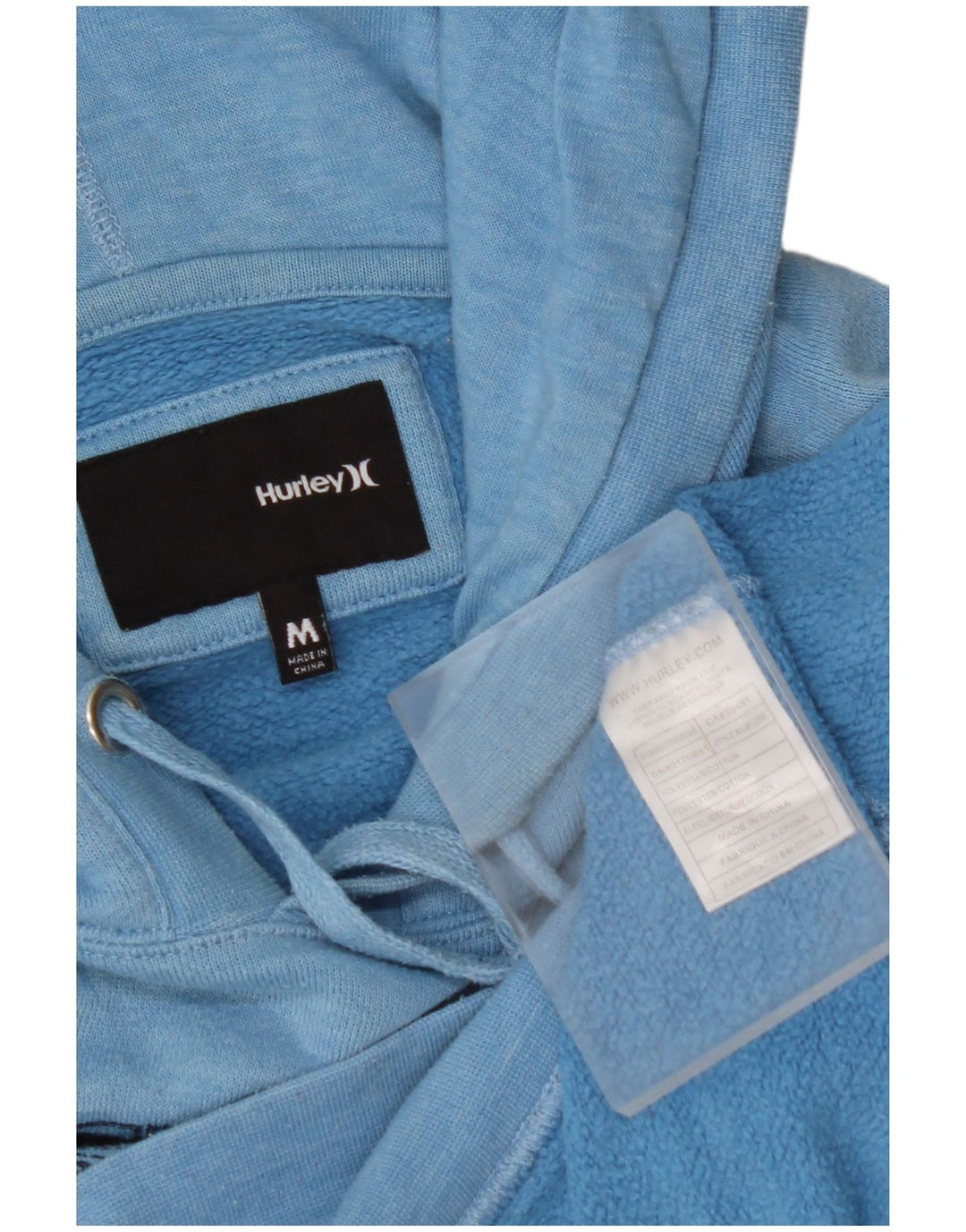 HURLEY Pulover cu glugă cu grafic California pentru femei UK 14 Poliester albastru mediu