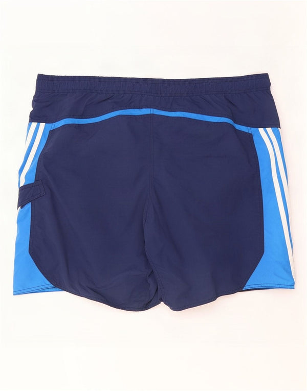 Pantaloni scurți de înot Adidas pentru bărbați XL, albastru bleumarin, nailon color bloc
