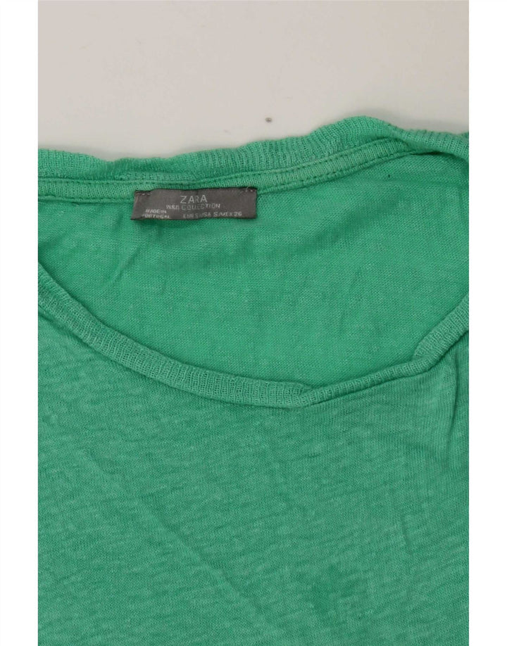 Tricou pentru femei Zara UK 10 Small Green
