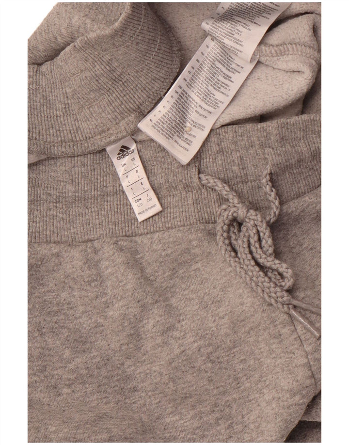 Pantaloni de trening ADIDAS pentru bărbați Joggeri mari, gri bumbac