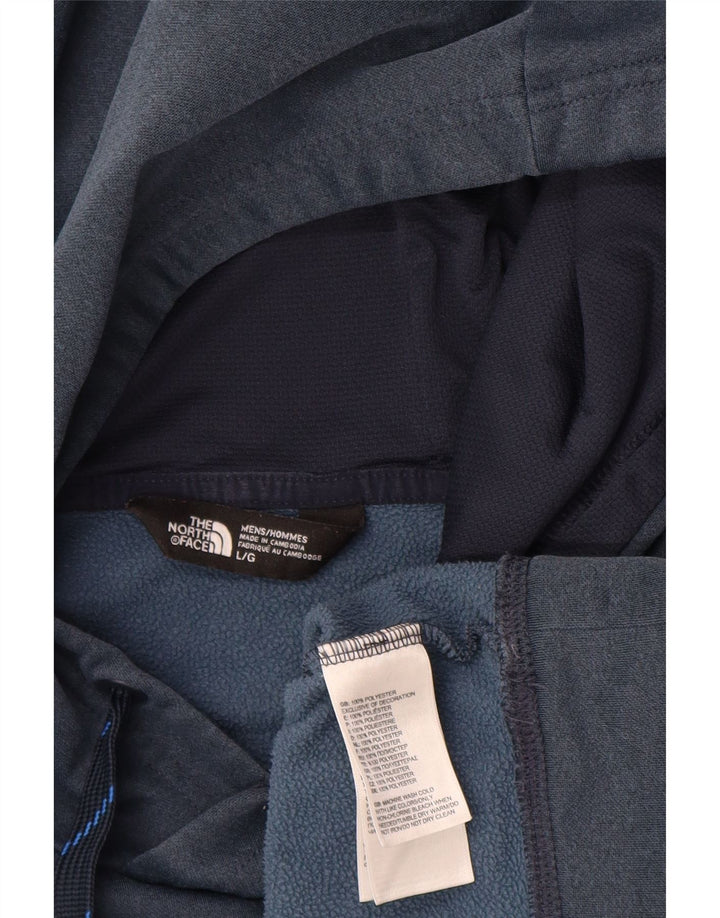 Pulover cu glugă grafic The North Face pentru bărbați, mare, albastru, poliester