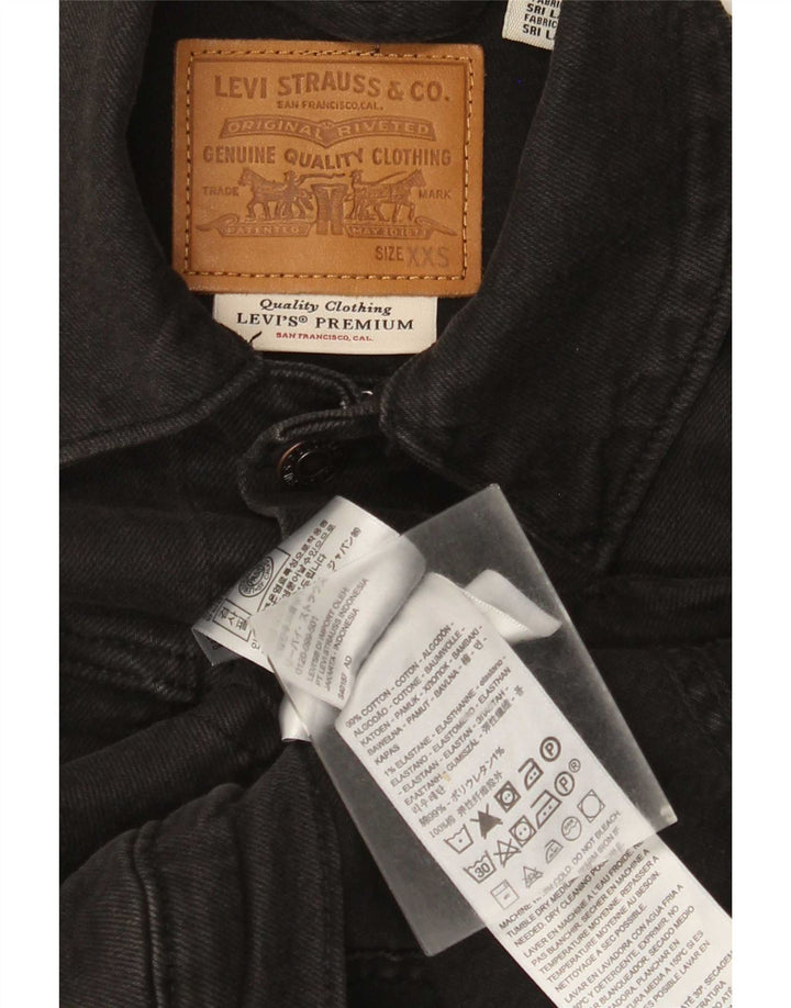 Jachetă Levi's Crop Denim UK 2 2XS Bumbac negru
