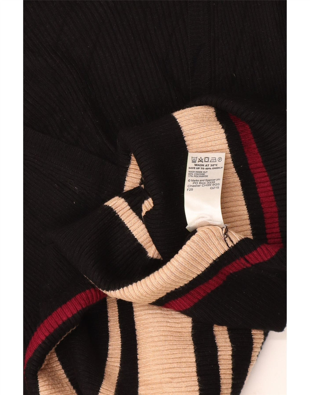 Marks & Spencer Pulover cu decolteu în V pentru femei UK 14 Medium Black Dunge
