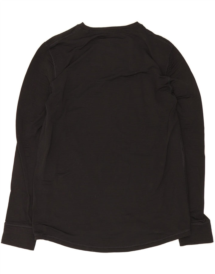 WRANGLER Mens Top Long Sleeve UK 38/40 Medium Black Polyester Vintage Wrangler and Second-Hand Wrangler from Messina Hembry 