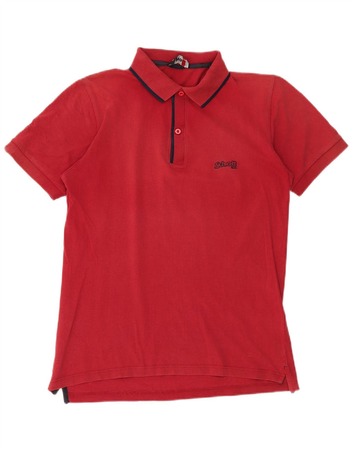 Tricou polo SCHOTT pentru bărbați, bumbac roșu mare