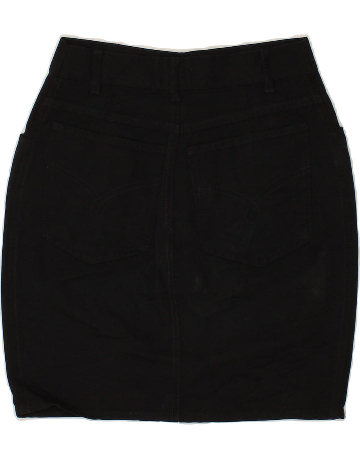 Fusta de blugi pentru femei MOSCHINO W26, bumbac negru mic