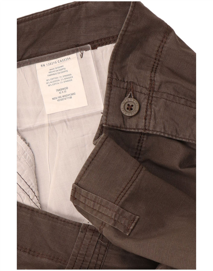 Pantaloni cargo drepti pentru bărbați WRANGLER W42 L32 bumbac gri