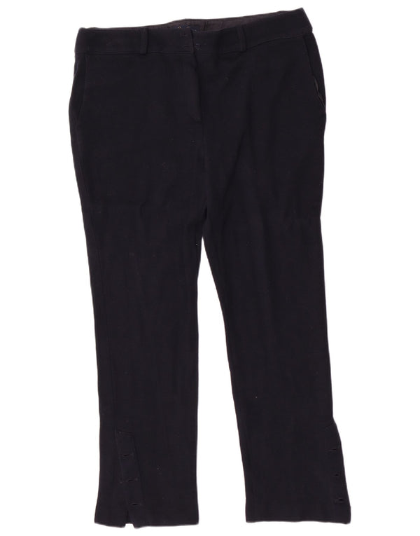 Pantaloni casual drepti pentru femei Luisa Spagnoli IT 50 XL W34 L27 bleumarin