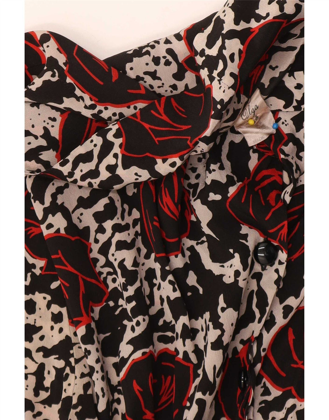 Rochie A-Line Vintage pentru Femei IT 44 Medium Multicolor Acetat Floral