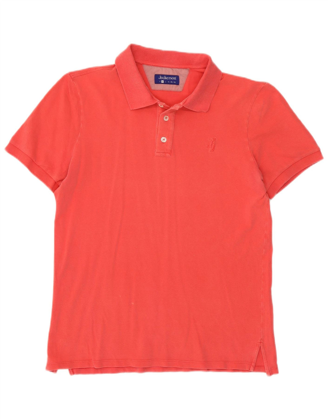 Tricou polo pentru bărbați Jeckerson, bumbac roz mediu