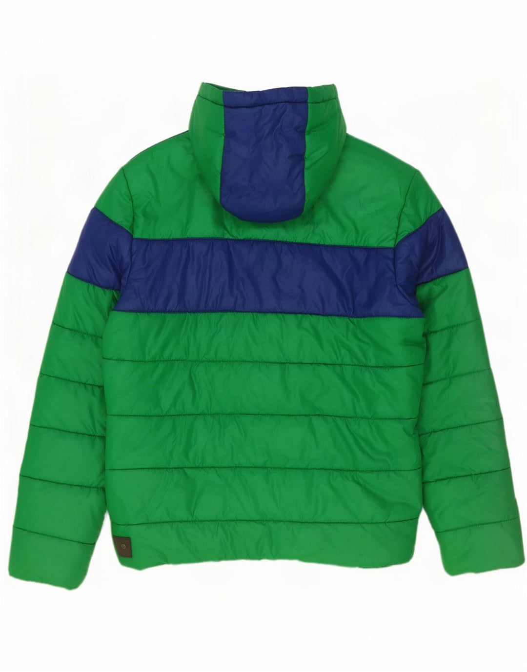 Jachetă căptușită cu glugă Puma pentru bărbați UK 40, mare, verde, poliester color bloc