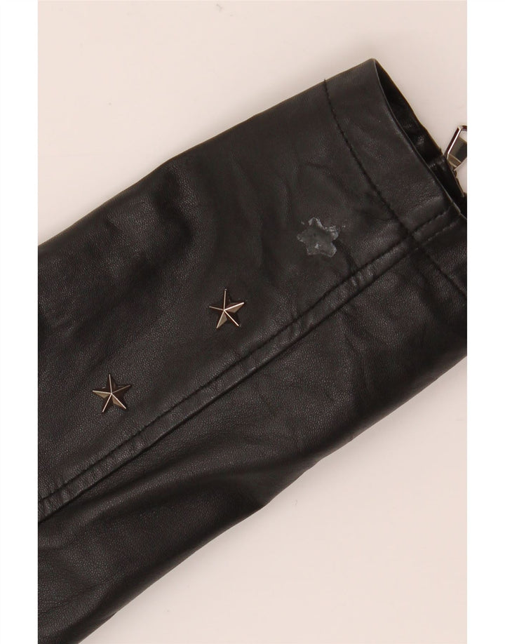 Jachetă Biker din piele pentru femei Conbipel IT 40 Mic din piele neagră