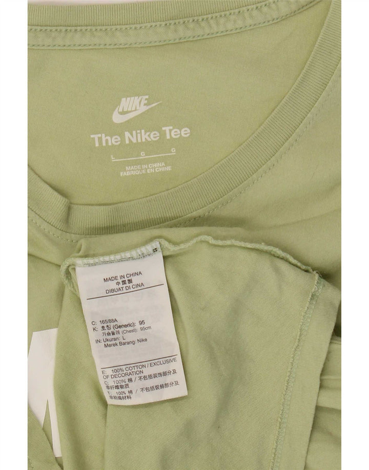 Tricou grafic Nike pentru bărbați Top mare din bumbac verde