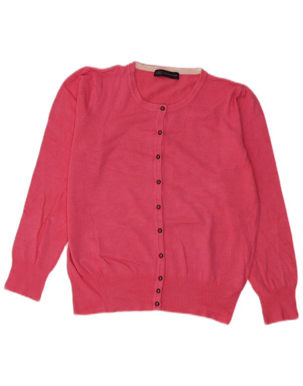 Pulover cardigan pentru femei Marks & Spencer UK 12 Medium Pink Viscose