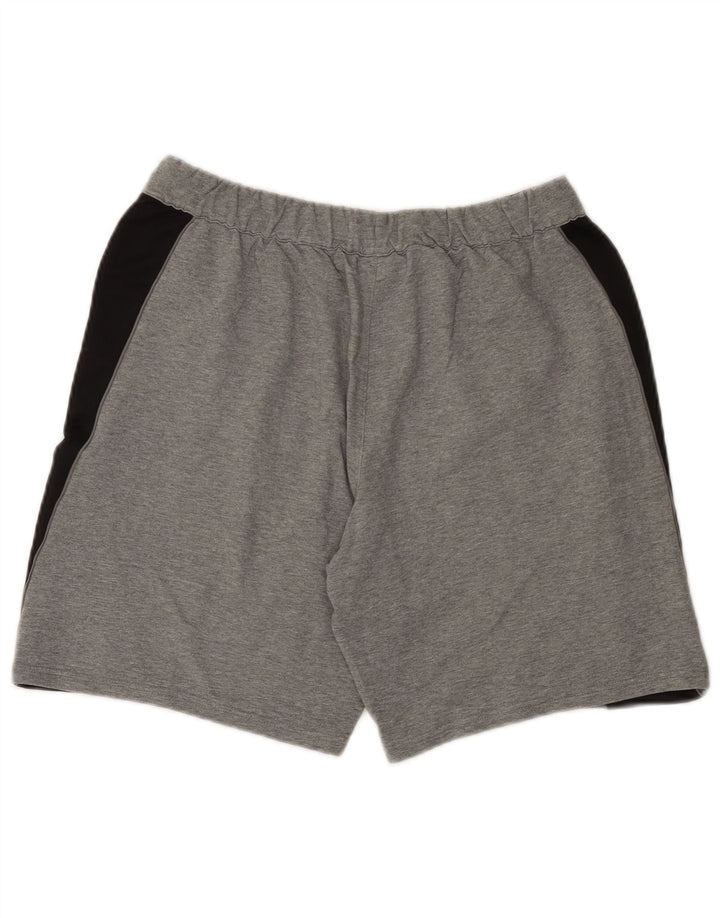 Pantaloni scurți sport Puma pentru bărbați, bumbac color bloc, gri mediu