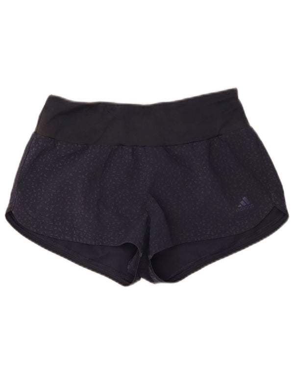 Pantaloni scurți sport Climalite Adidas pentru femei UK 4/6 XS bleumarin pete
