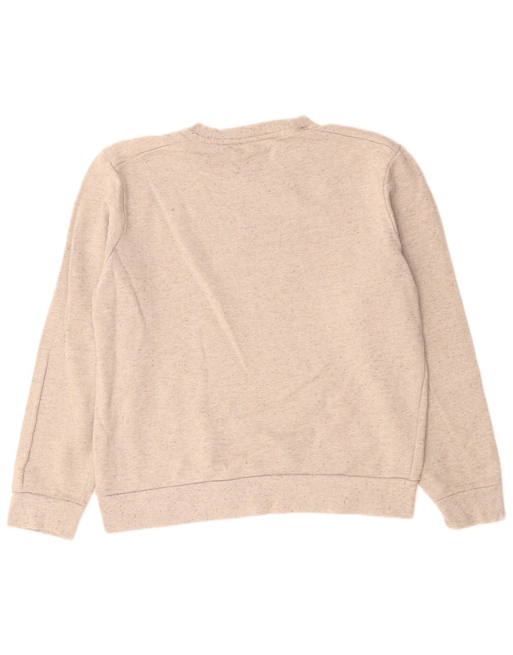 Pulover de hanorac Cos pentru femei UK 14 Medium Bej Bumbac cu pete