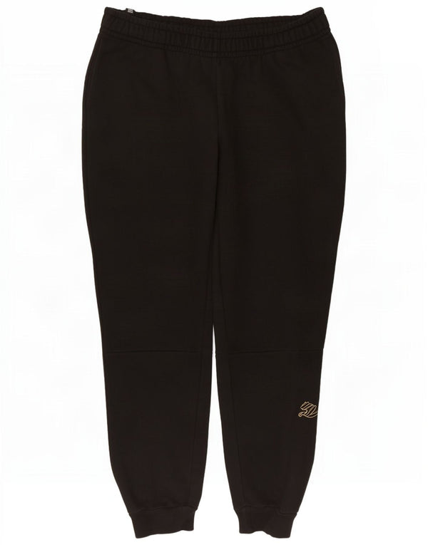 Pantaloni de trening grafic Puma pentru femei Joggeri UK 14, bumbac negru mare