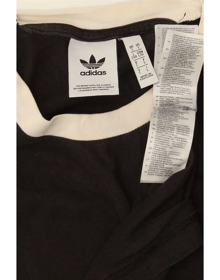 Tricou pentru bărbați Adidas Top mare, negru, bumbac