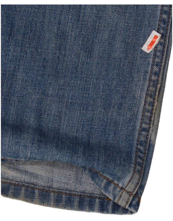 Blugi drepti pentru bărbați LEVI'S 514 W34 L32 Bumbac albastru
