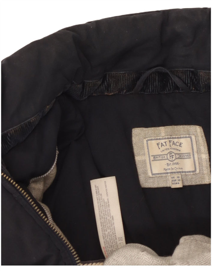 Jachetă căptușită pentru femei Fat Face UK 12 Poliester mediu negru