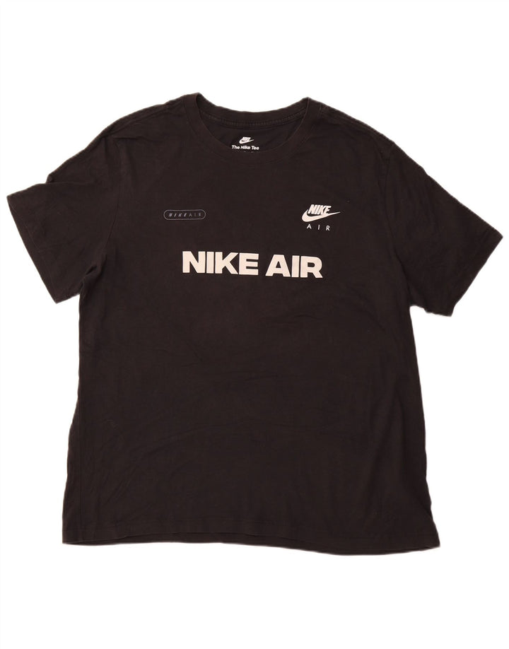 Tricou grafic pentru bărbați NIKE Top XL bumbac negru sport