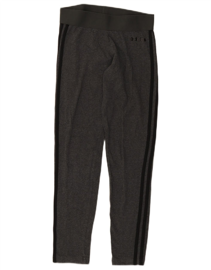 Leggings pentru femei ADIDAS UK 8, bumbac gri mic