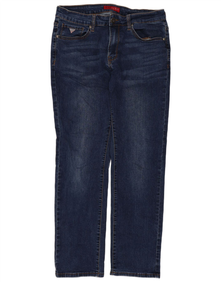 Guess Blugi drepti slim pentru femei W30 L28 bumbac albastru