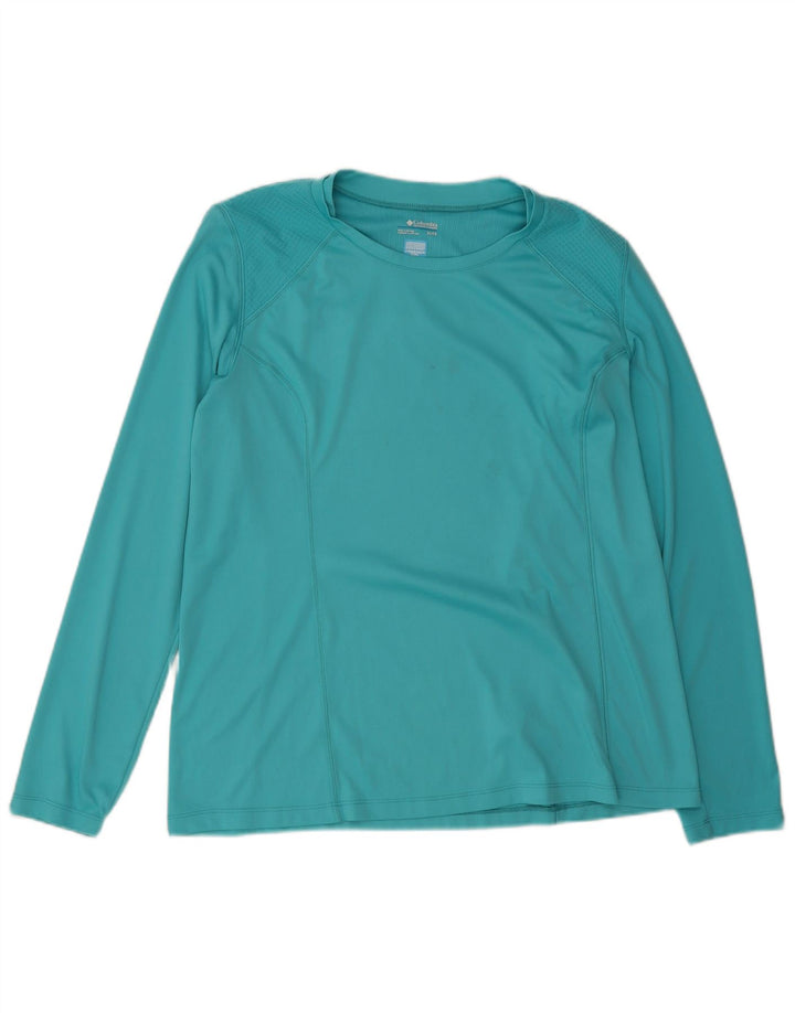 Columbia Top pentru femei cu mânecă lungă UK 18 XL Turcoaz Poliester