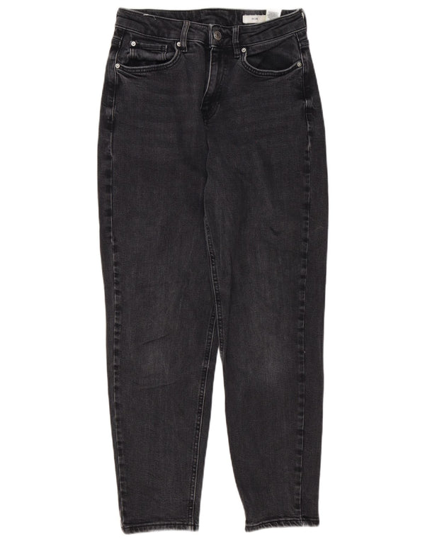 Marks & Spencer Blugi Mom Tapered pentru femei UK 8 Small W28 L26 Negri