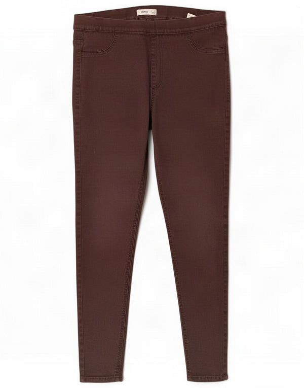 Marks & Spencer Blugi jegging pentru femei UK 14 Large W32 L26 Maro Bumbac