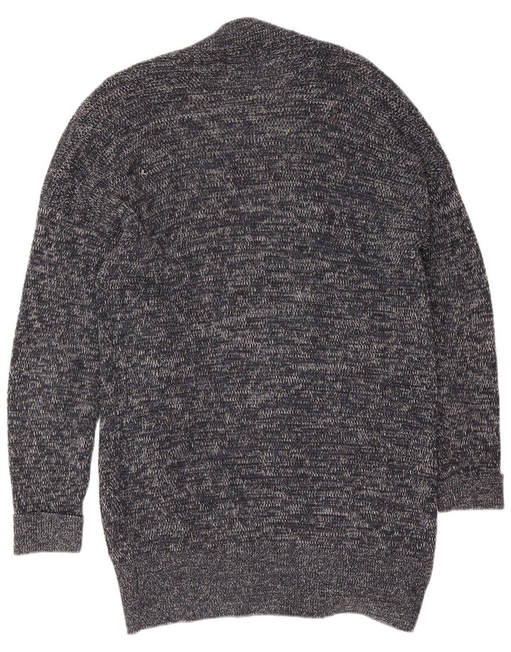 Pulover cardigan pentru bărbați Zara mic, gri bumbac cu pete