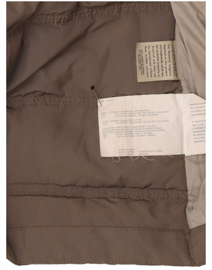 Palton căptușit pentru femei Woolrich UK 6 XS Gri poliester iarnă