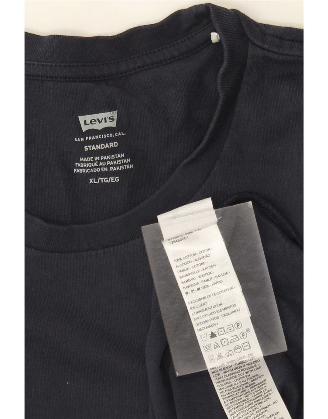 Levi's Top standard pentru bărbați cu mânecă lungă XL, bumbac bleumarin