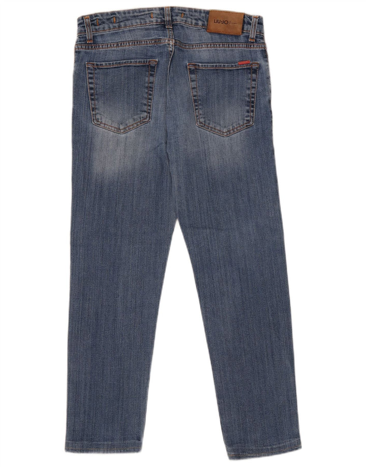 Blugi Liu Jo Crop Regular Slim pentru bărbați L30 L25 Albastru