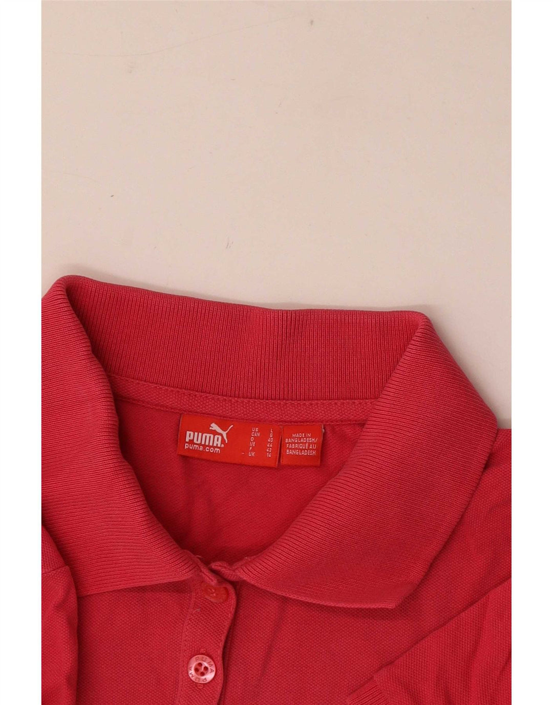 Tricou polo Puma pentru femei UK 14 Roz mediu