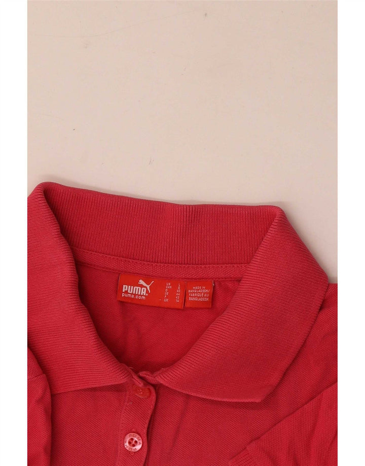 Tricou polo Puma pentru femei UK 14 Roz mediu