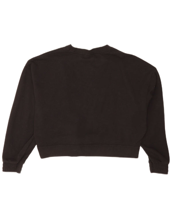 Pulover Puma pentru femei, cu grafic relaxat, din bumbac, UK 16, negru
