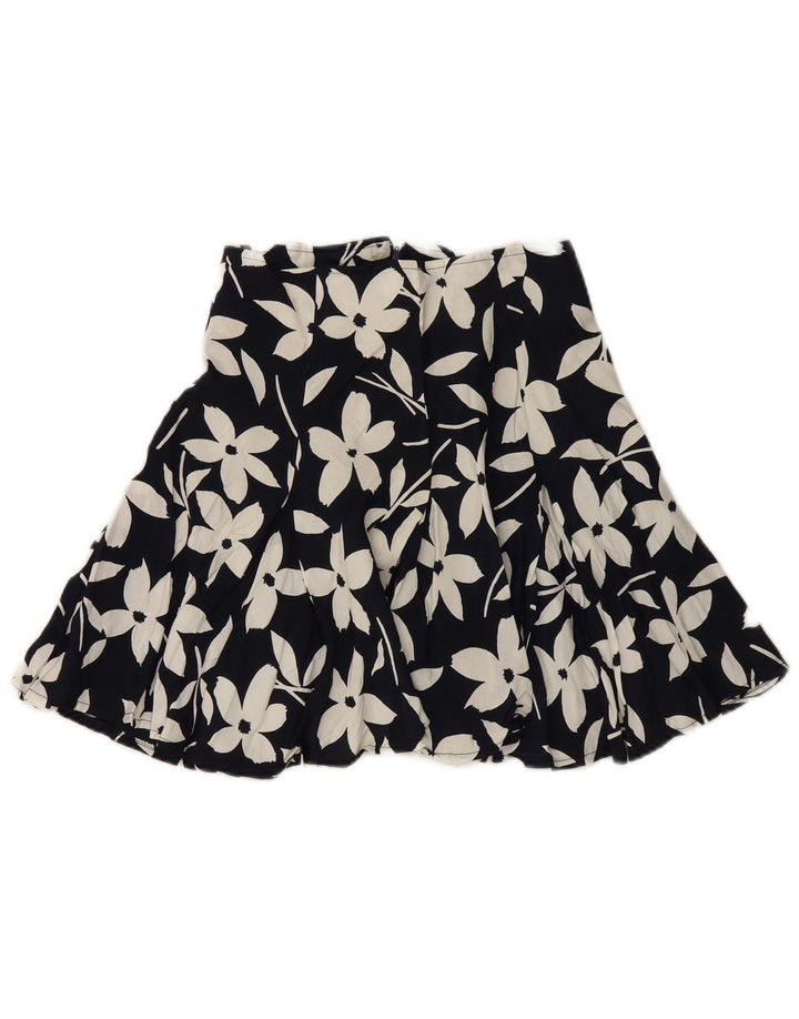 Fusta mini pentru femei Avant W28 Medium Black Floral Viscose