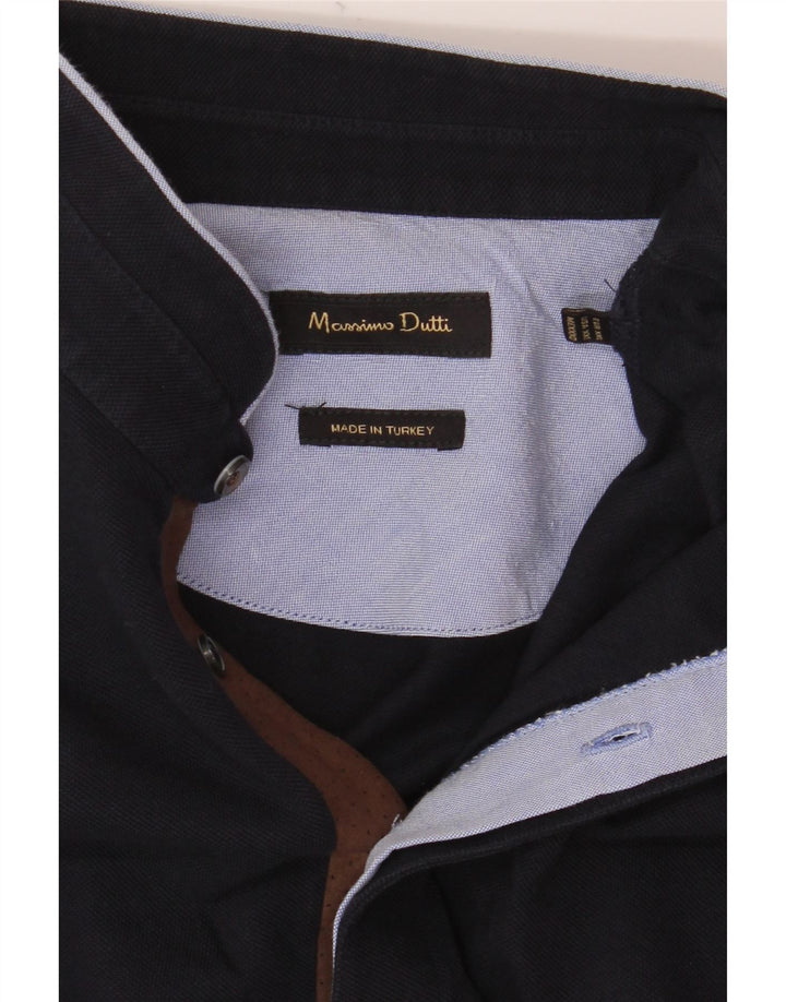 Tricou polo Massimo Dutti pentru bărbați 2XL bleumarin