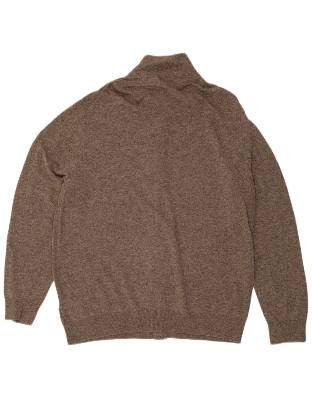 Pulover cardigan pentru bărbați GANT, 3XL, lână maro cu pete