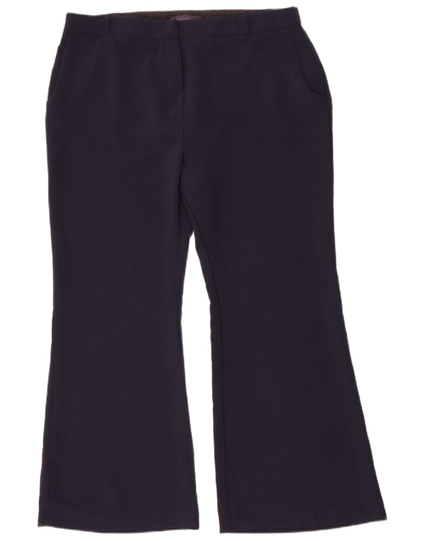 Pantaloni chino bootcut pentru femei Marks & Spencer UK 18 XL W36 L30 bleumarin