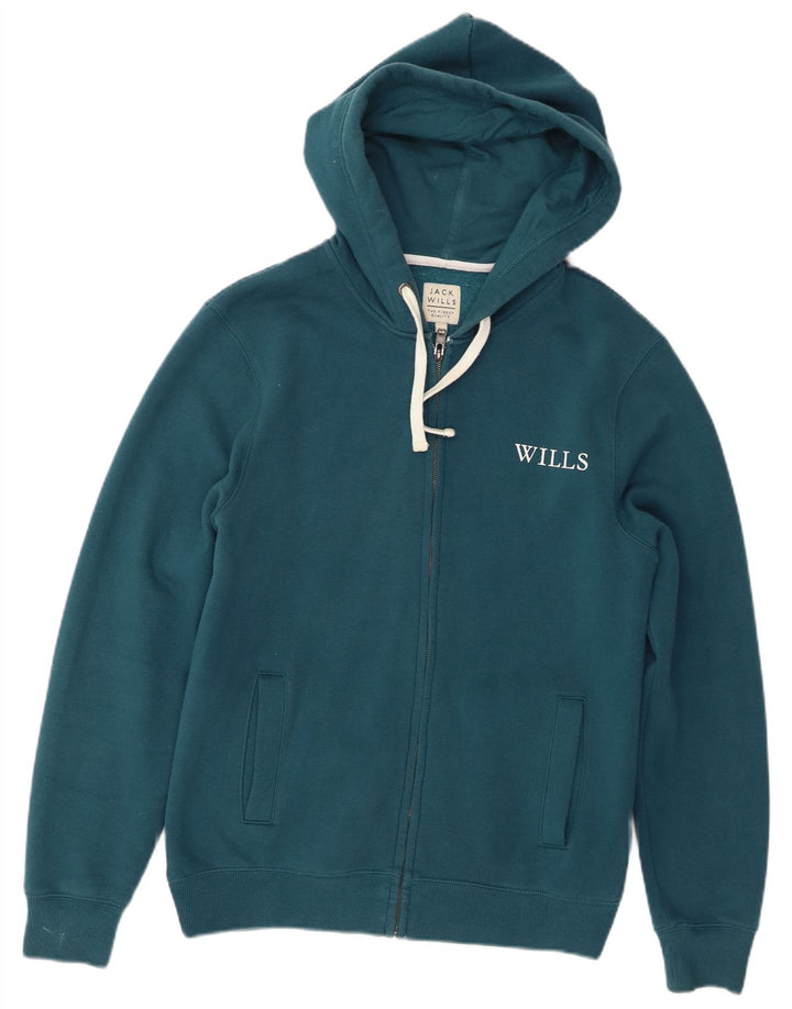 Pulover Jack Wills pentru bărbați, cu fermoar, bumbac turcoaz mediu