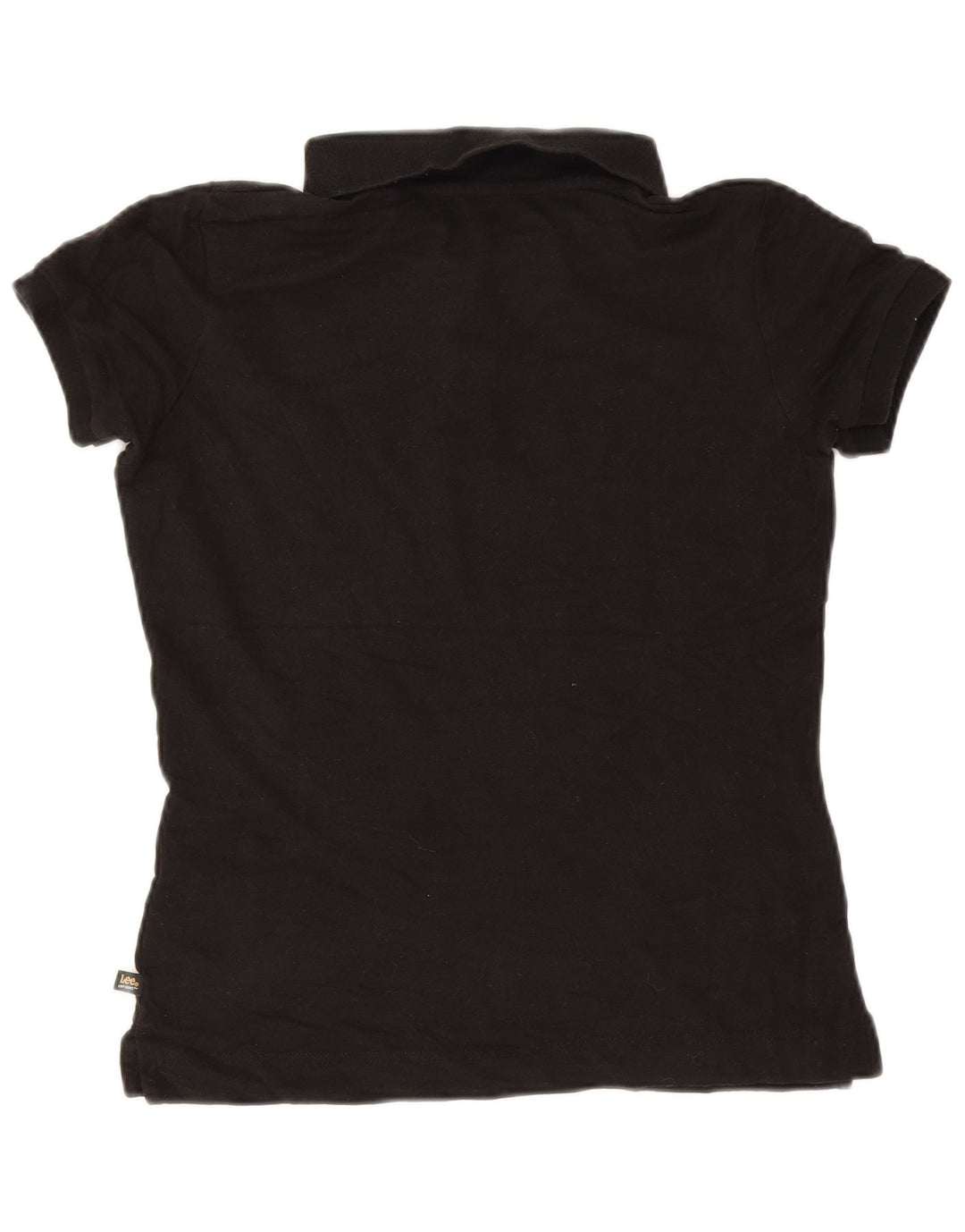 Tricou polo fete LEE 13-14 ani mare bumbac negru