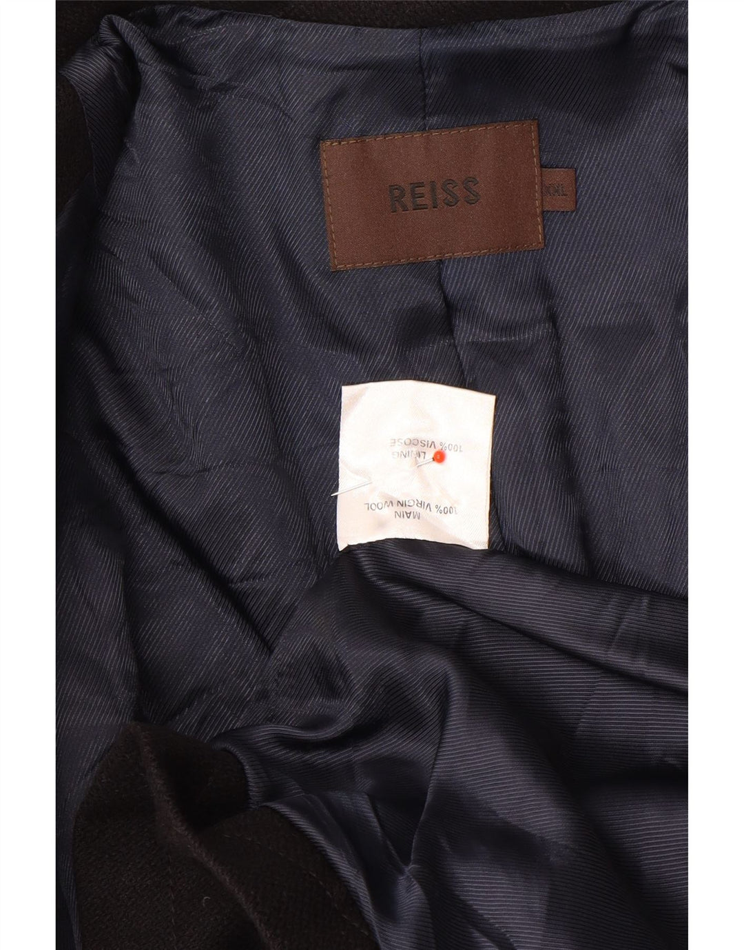 Palton pentru bărbați Reiss UK 44 2XL Lână virgină bleumarin