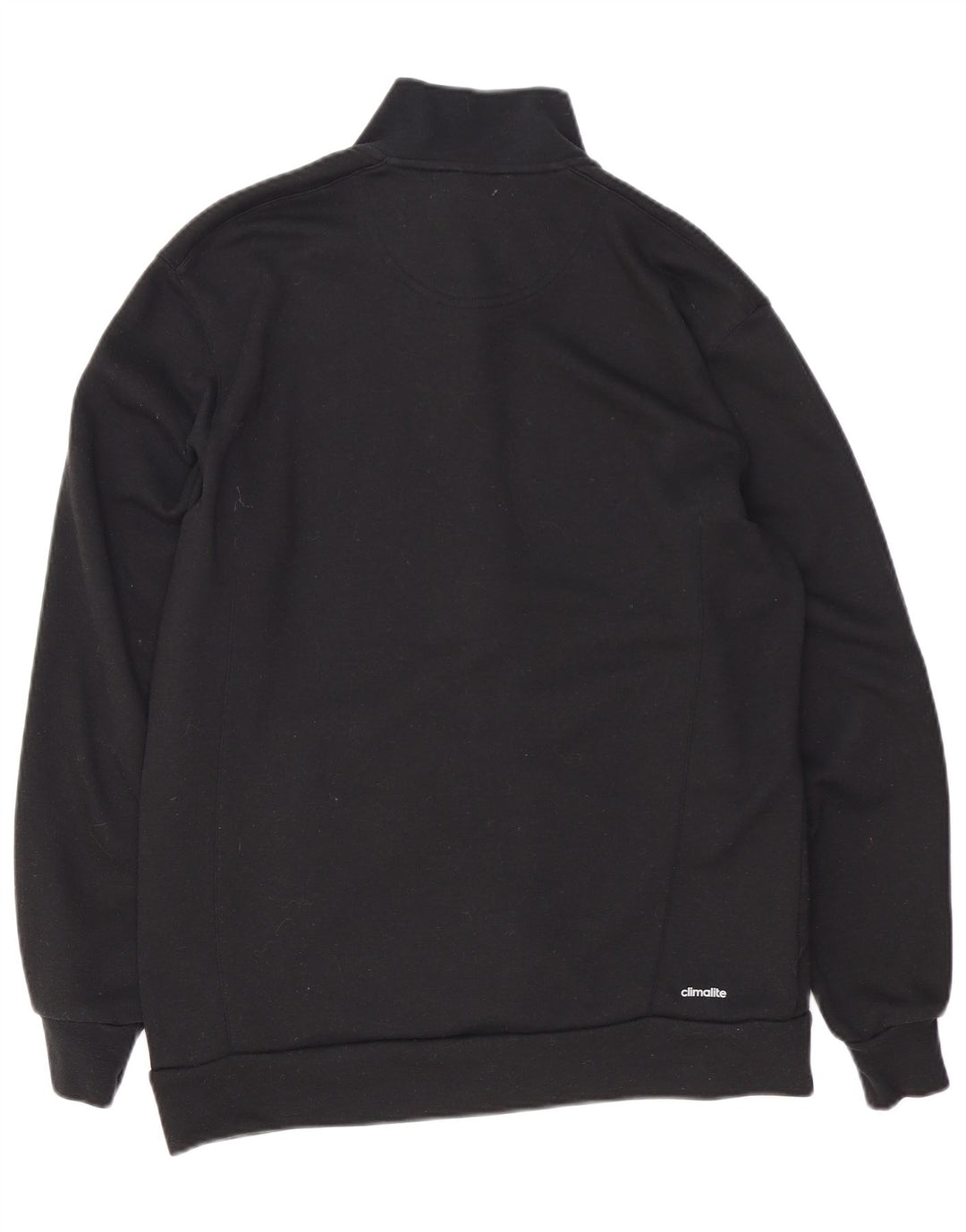 Adidas Mens Climalite Trening Top Jacket UK 44/46 Large Black Bumbac