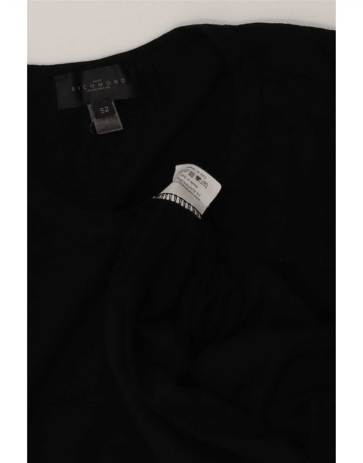 Tricou pentru bărbați Richmond Top IT 52 mare bumbac negru